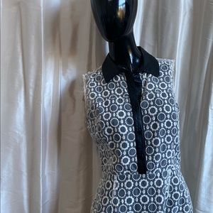 RACHEL ROY DRESS.  IVORY OVER BLACK . 8